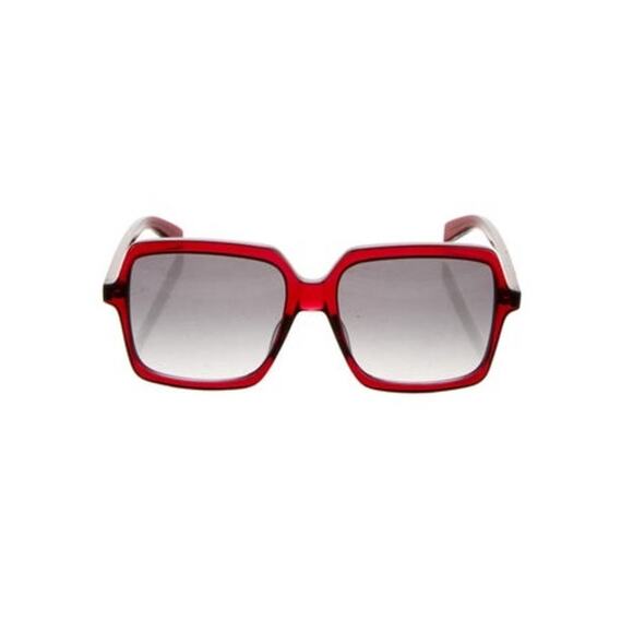 Yves Saint Laurent NWT’s maroon square frame with smoke gradient lenses